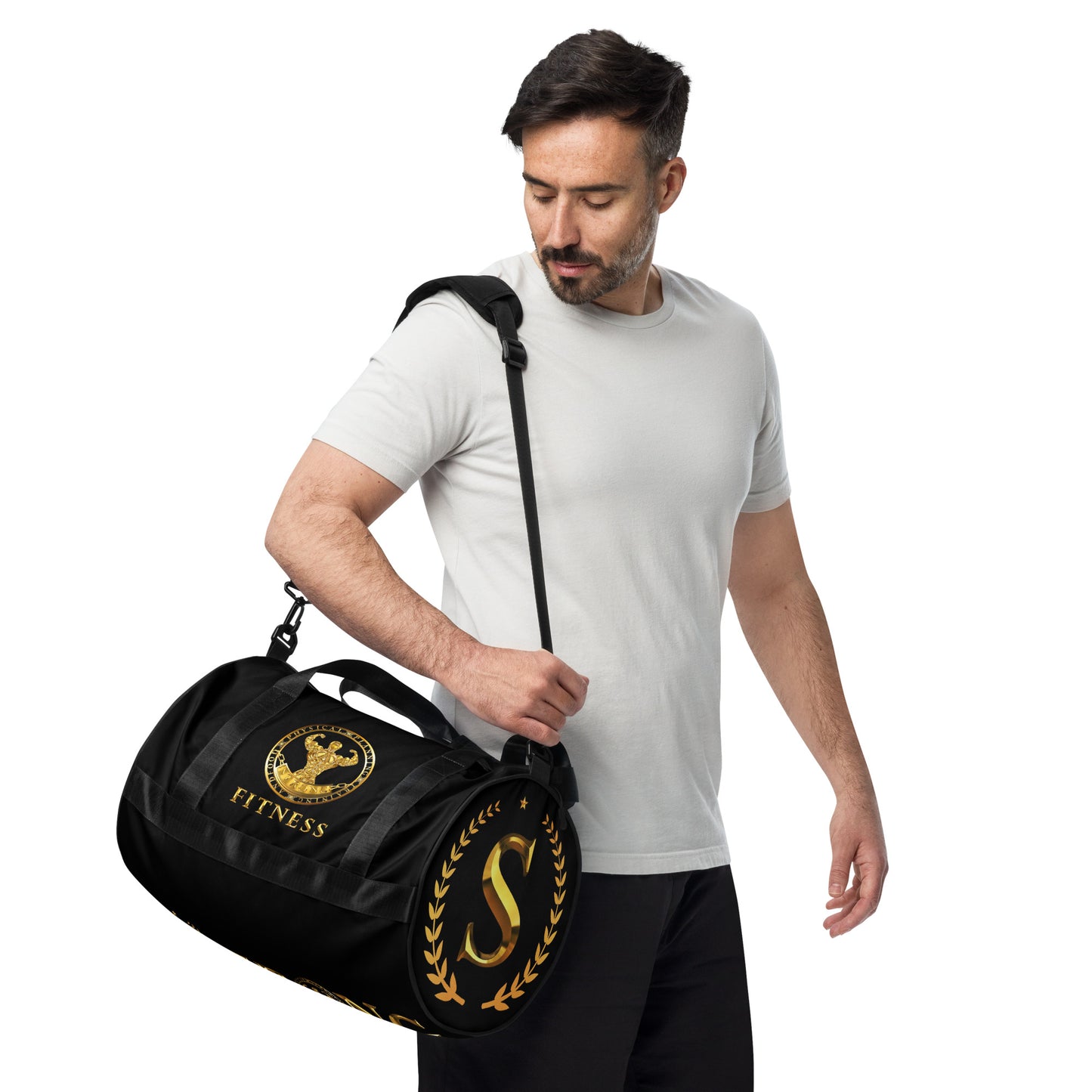 All-over print gym bag,Strong Fitness