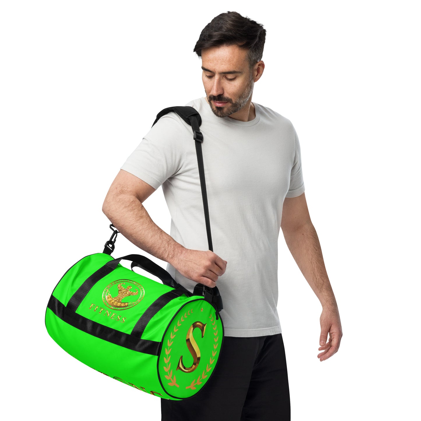 All-over print gym bag,Strong Fitness