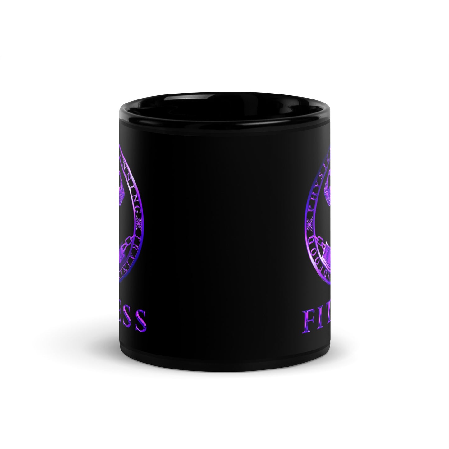 Black Glossy Mug,Strong Fitness