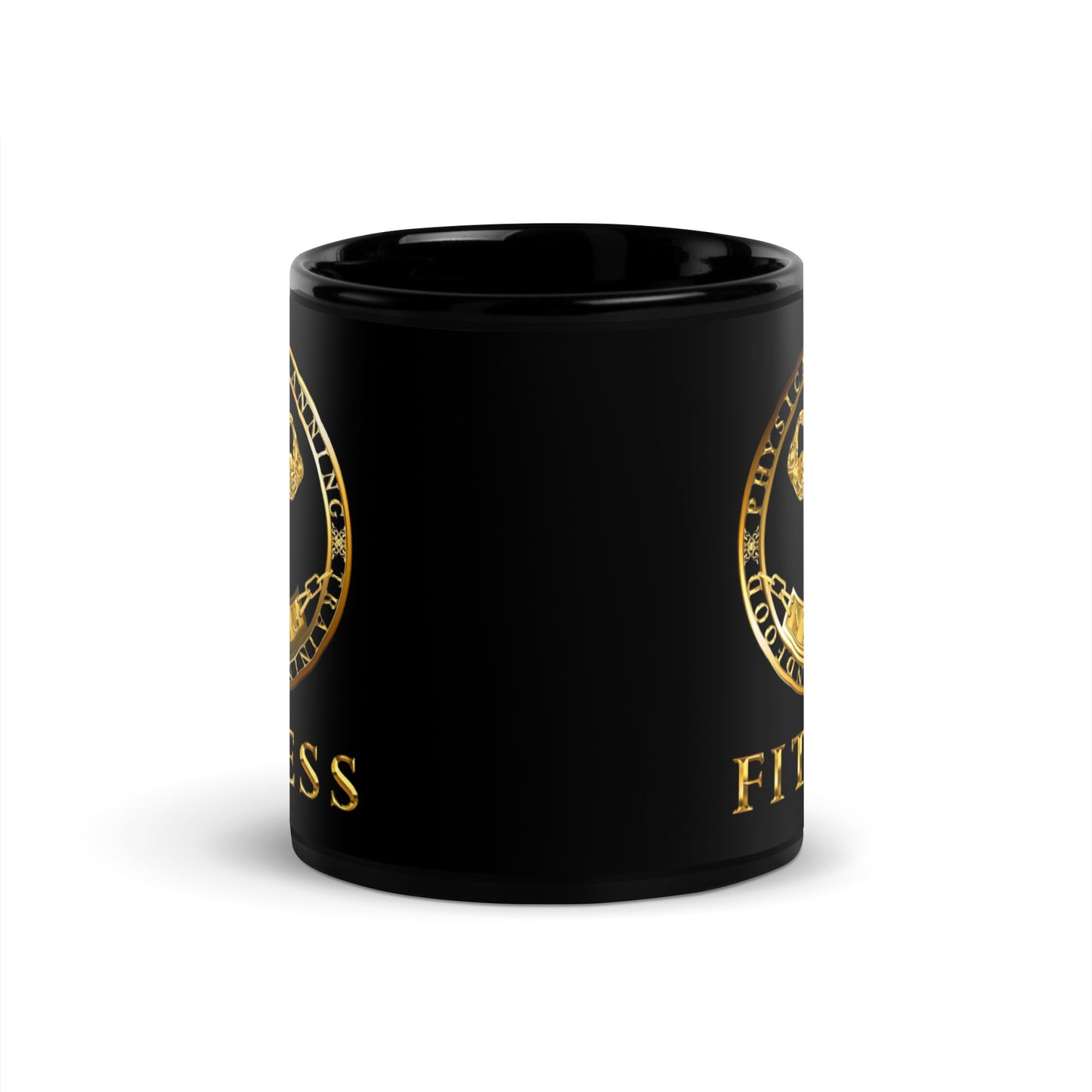 Black Glossy Mug,Strong Fitness