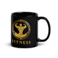 Black Glossy Mug,Strong Fitness