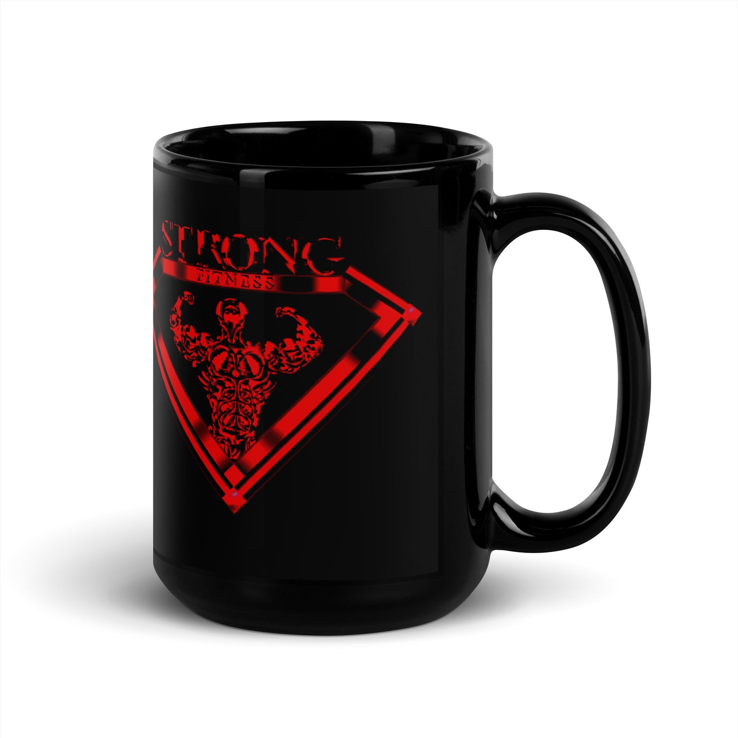 Black Glossy Mug,Strong Diamond