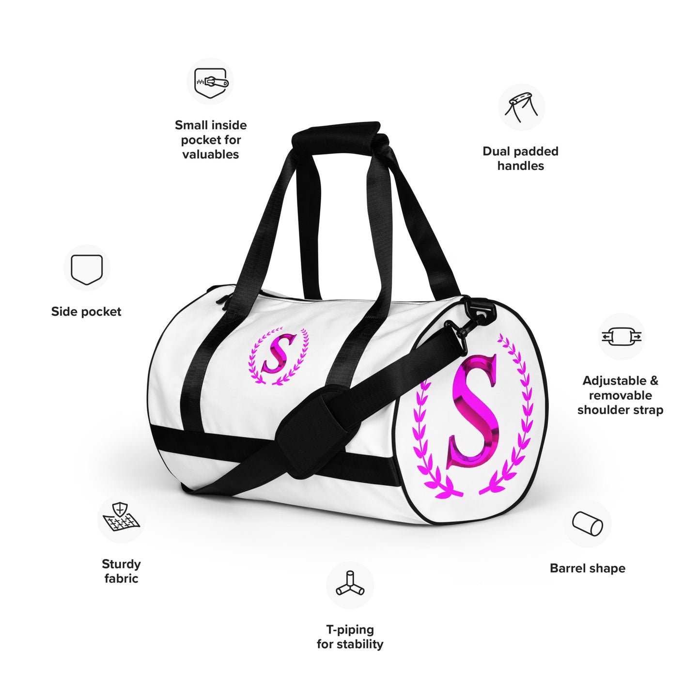 All-over print gym bag