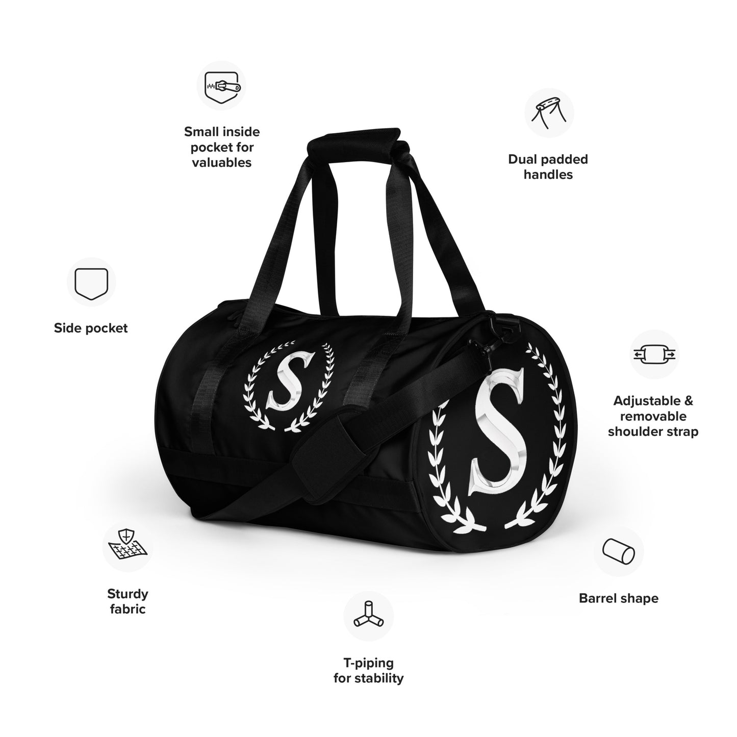 All-over print gym bag