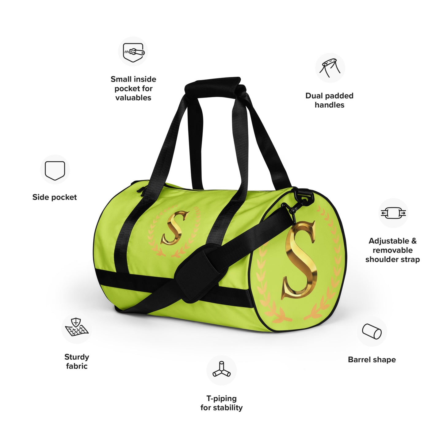 All-over print gym bag