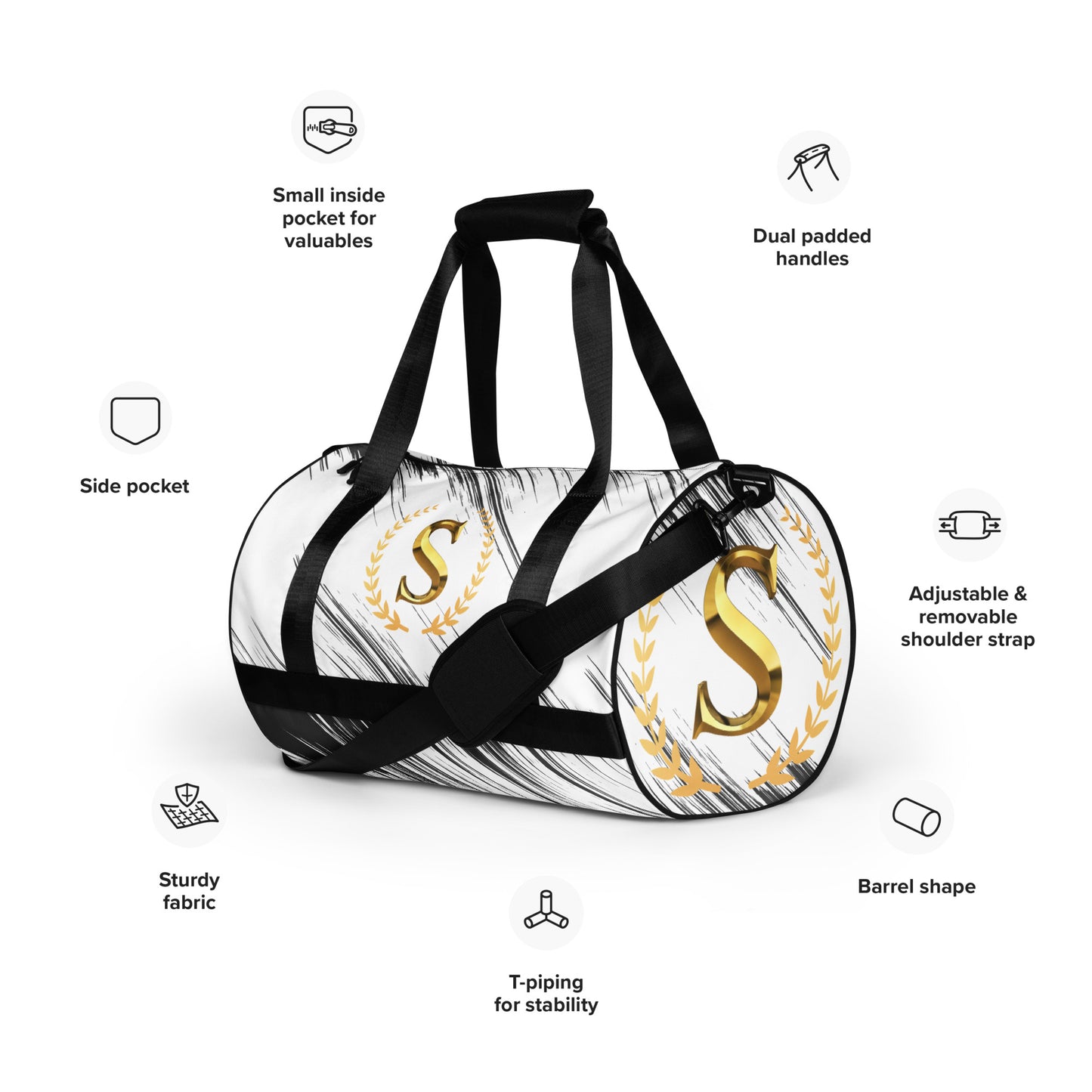 All-over print gym bag