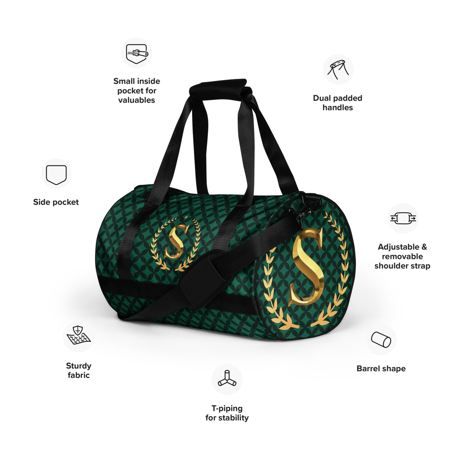 All-over print gym bag