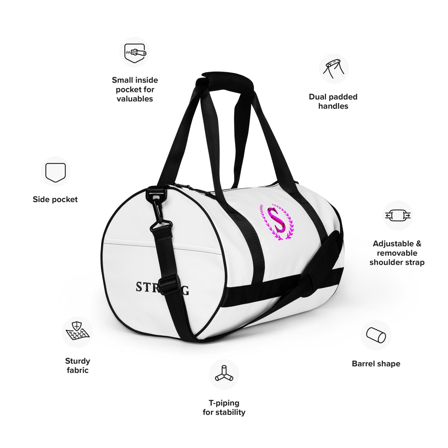 All-over print gym bag