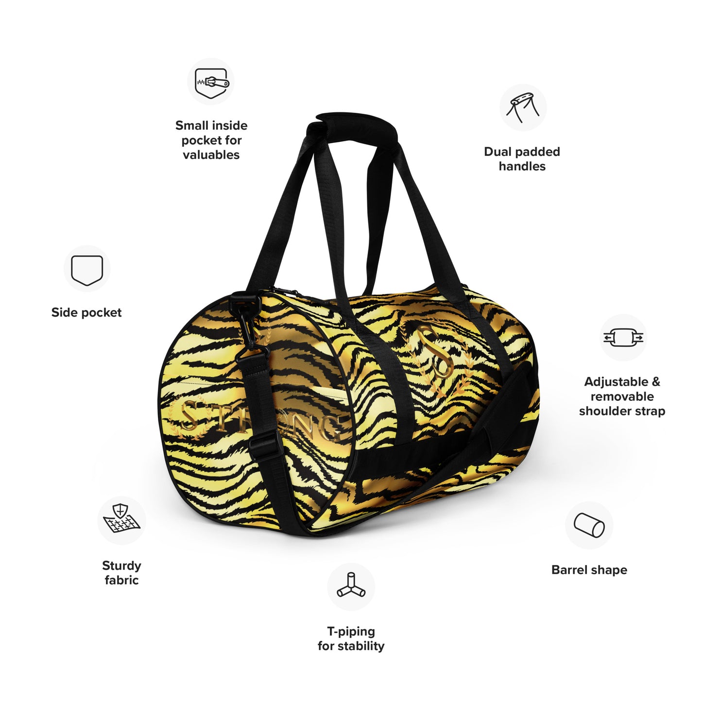 All-over print gym bag