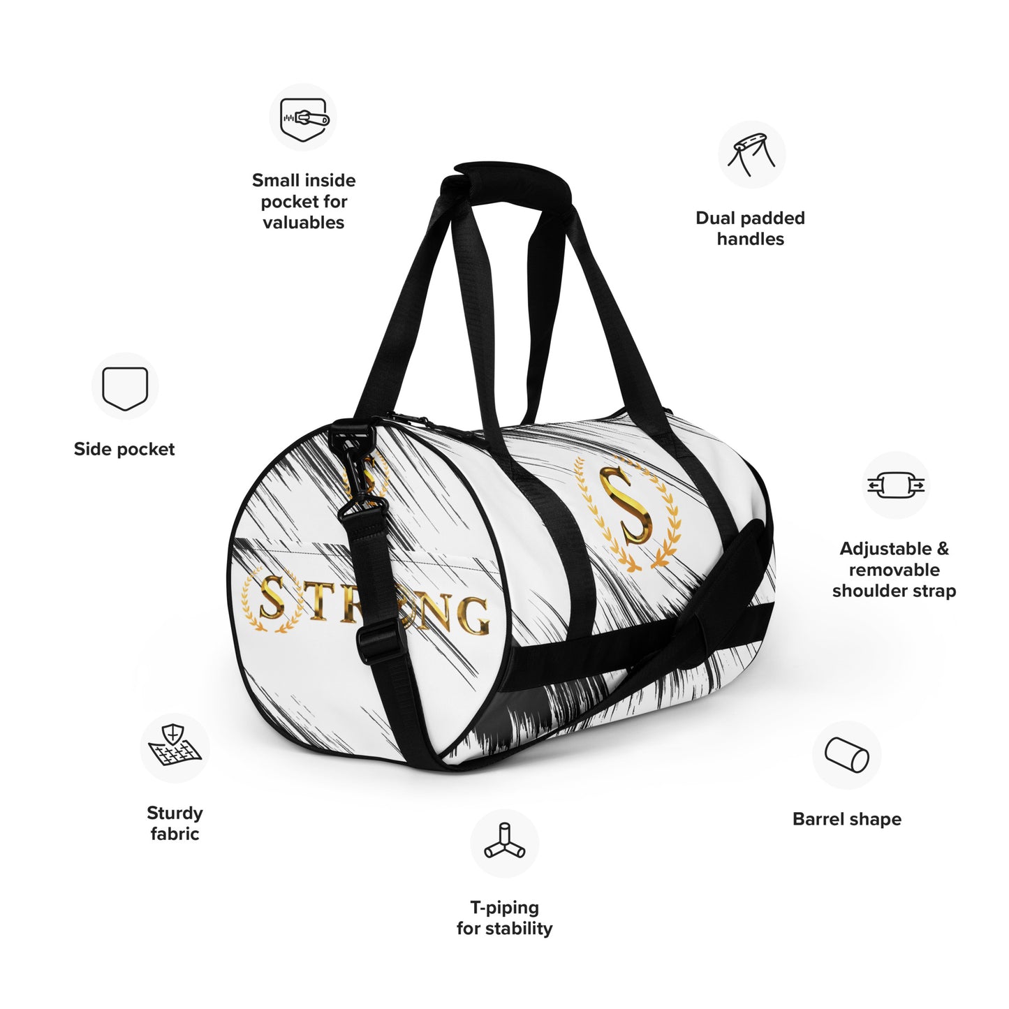 All-over print gym bag