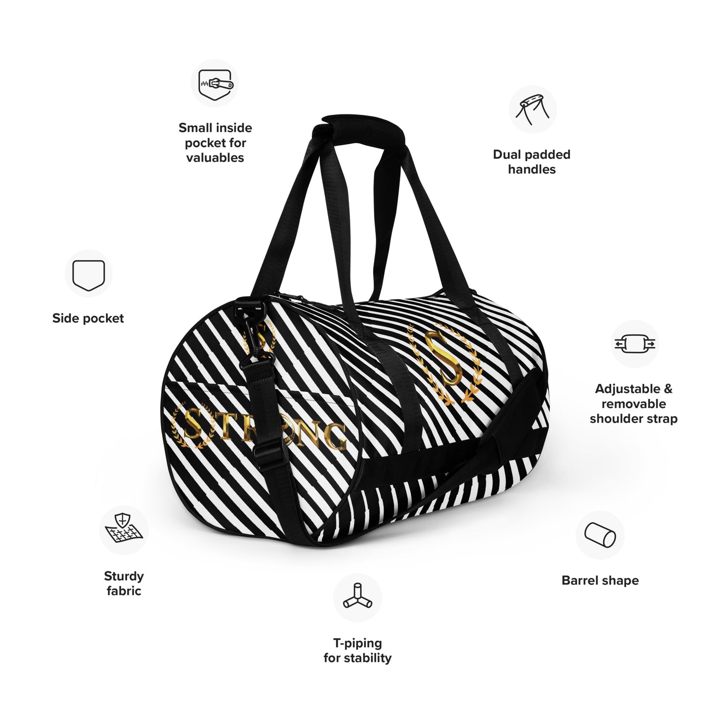 All-over print gym bag