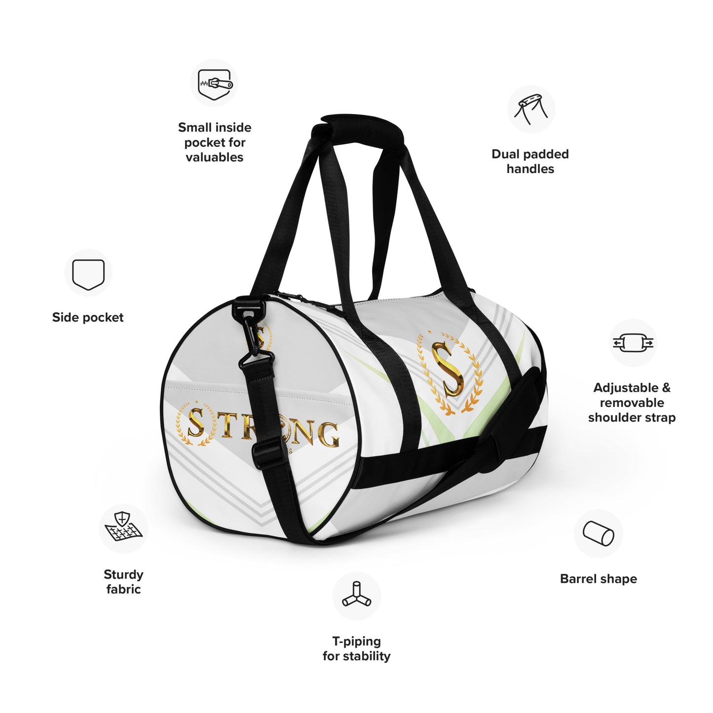 All-over print gym bag