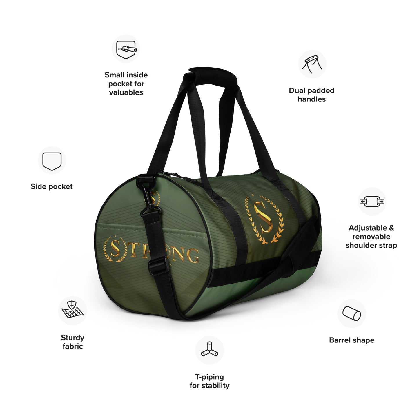 All-over print gym bag