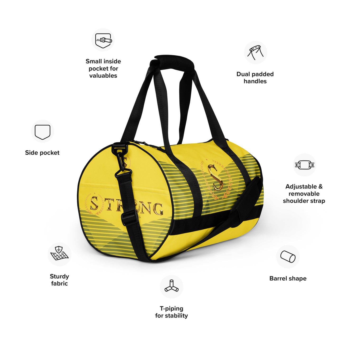 All-over print gym bag