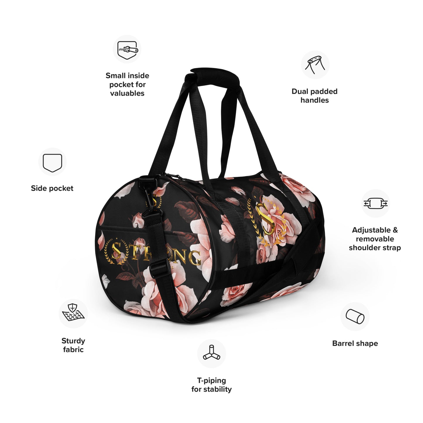 All-over print gym bag