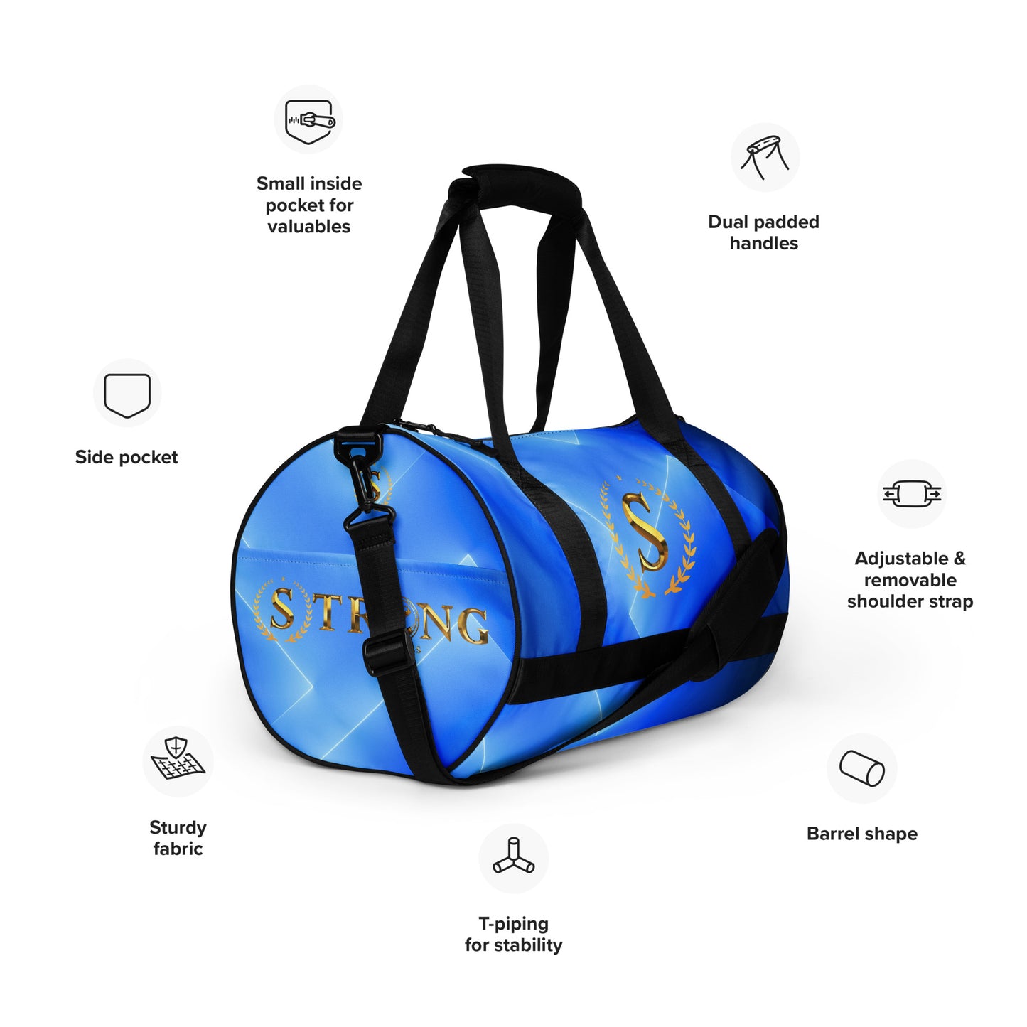 All-over print gym bag