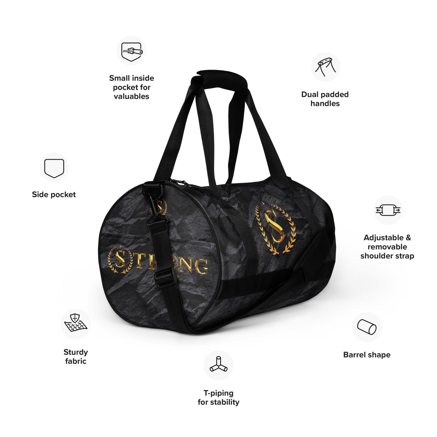 All-over print gym bag