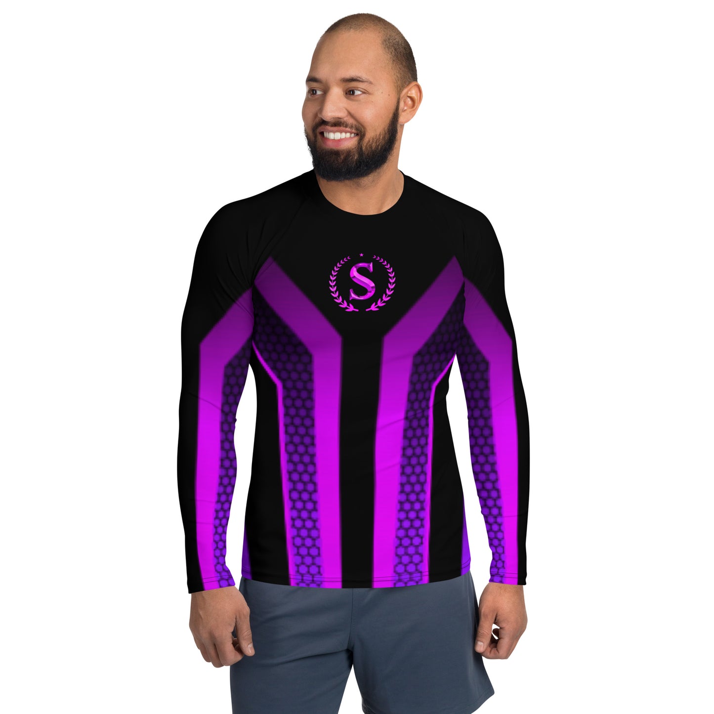 Men's Rash Guard,Simple Logo