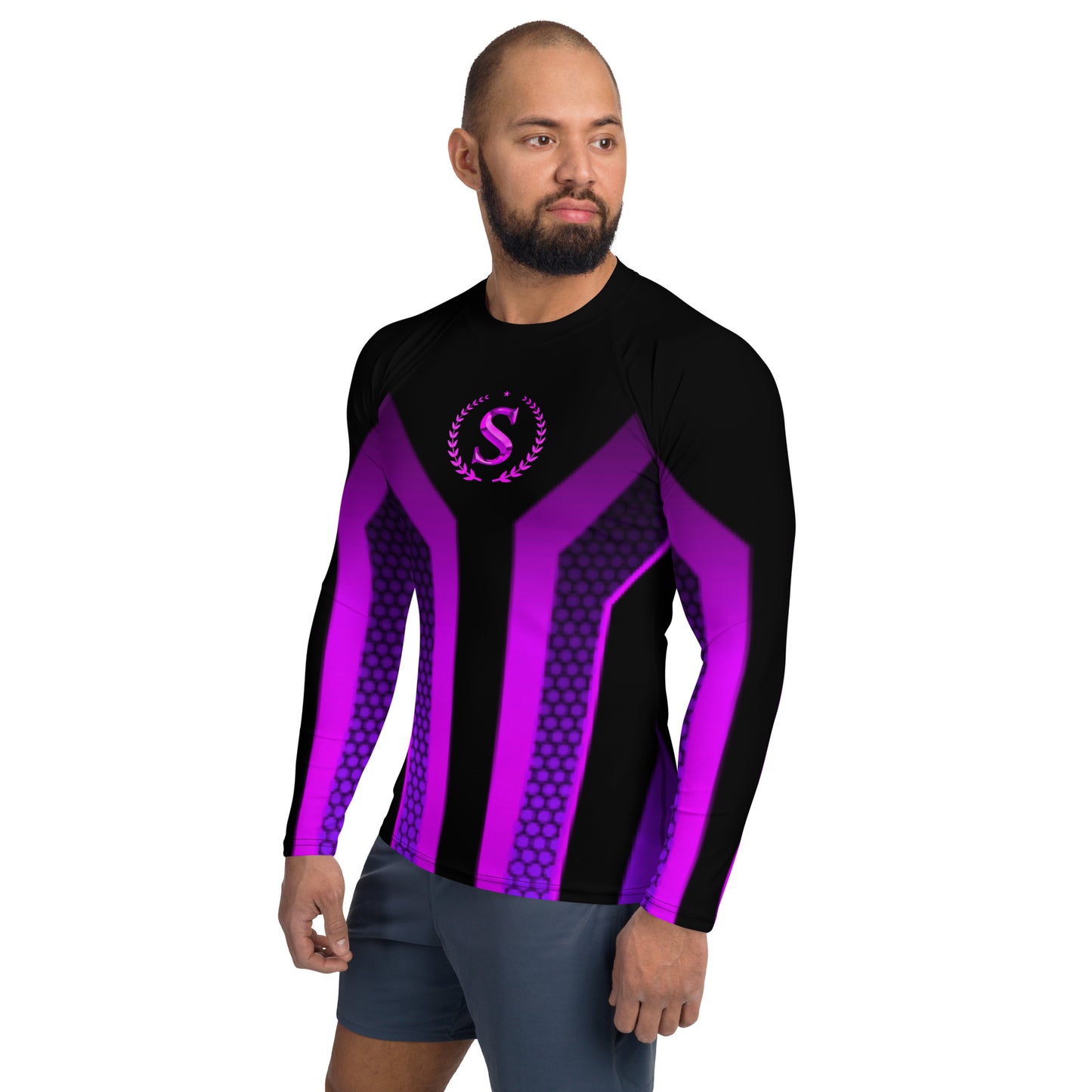 Men's Rash Guard,Simple Logo