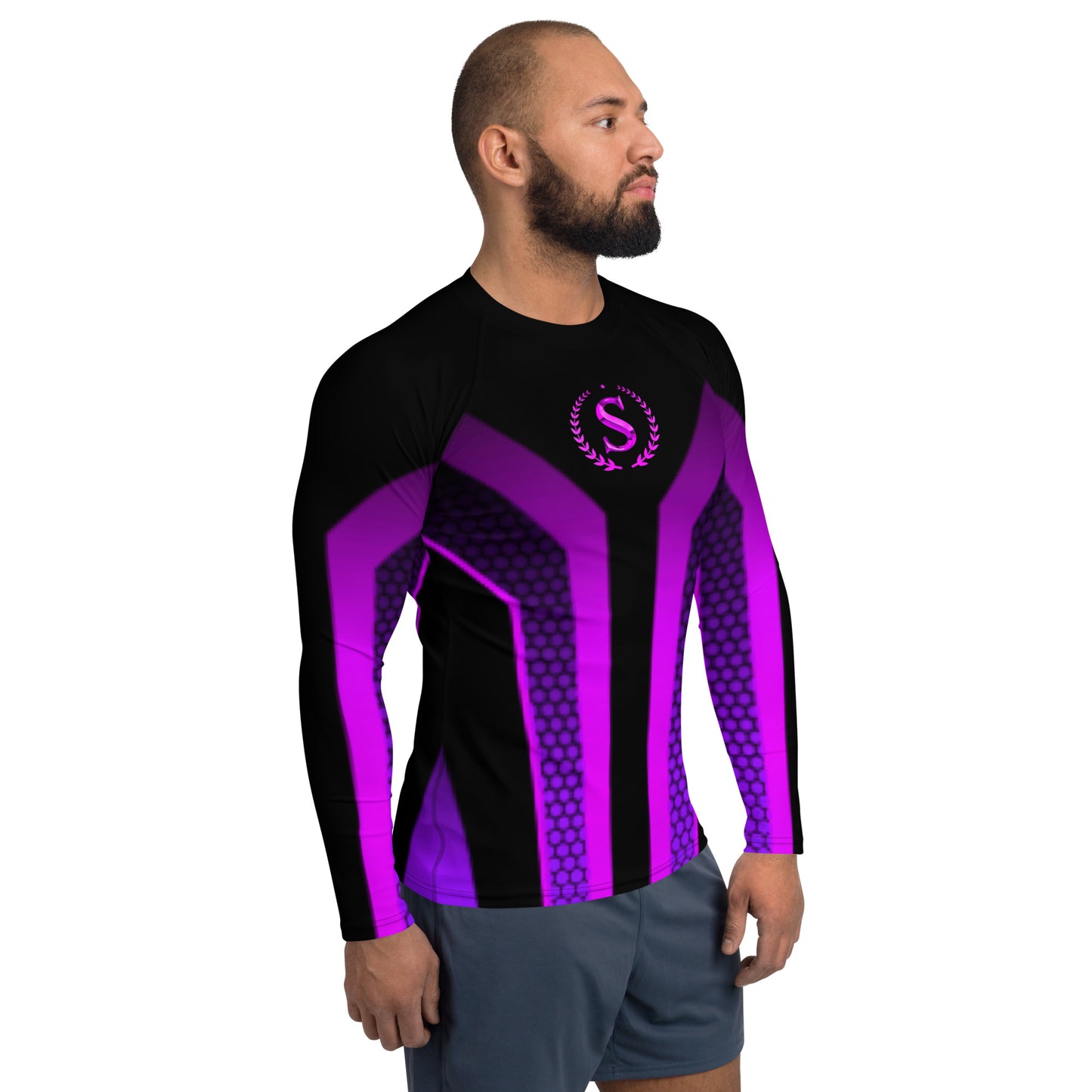 Men's Rash Guard,Simple Logo