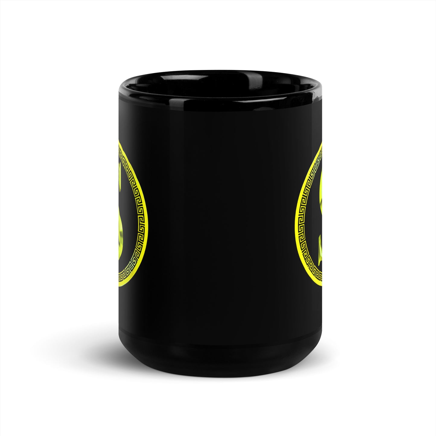 Black Glossy Mug, Circle collection