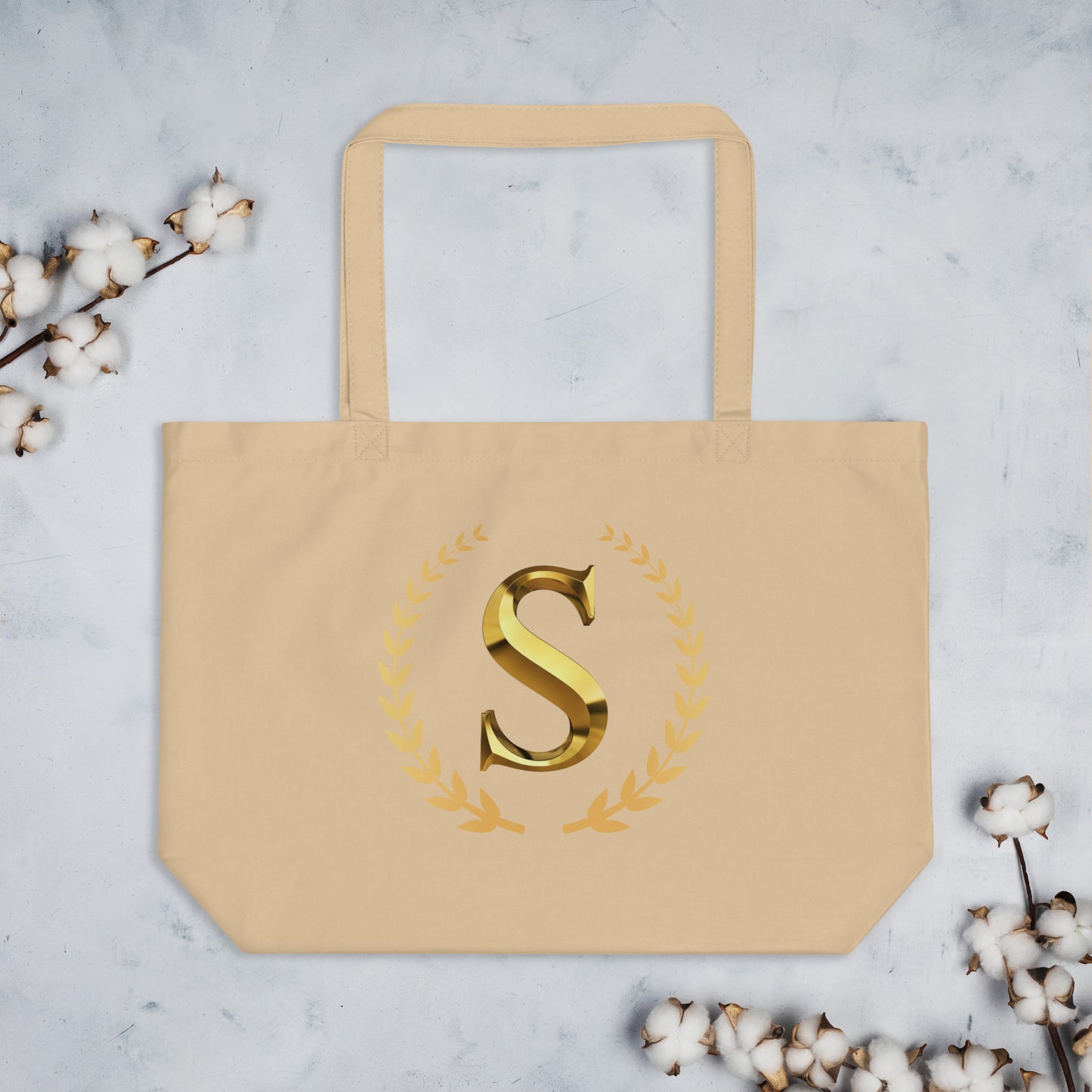 Large organic tote bag