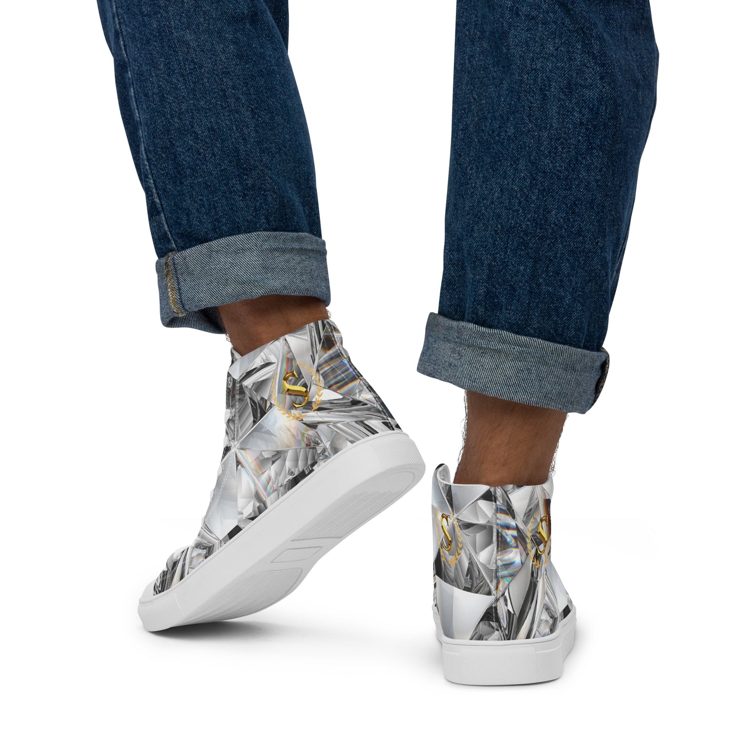 Men’s high top canvas shoes