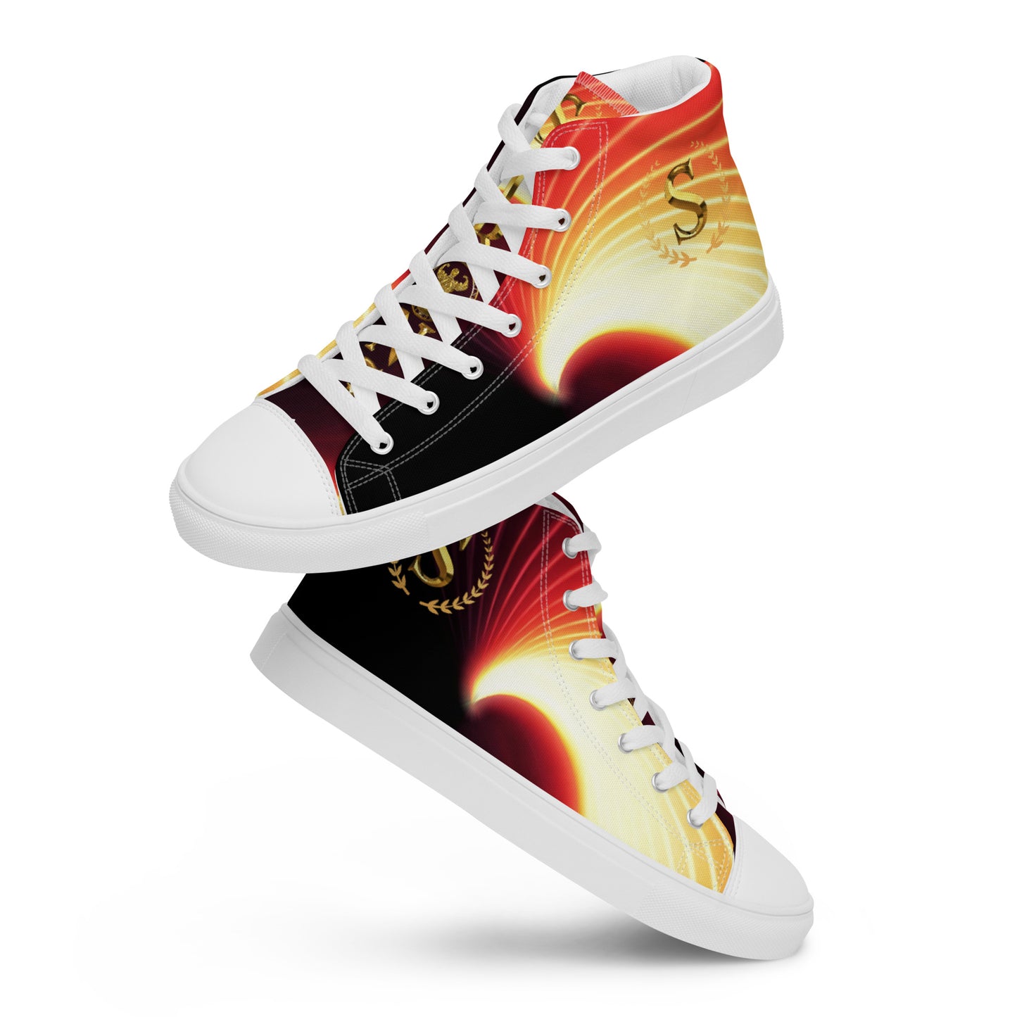 Men’s high top canvas shoes