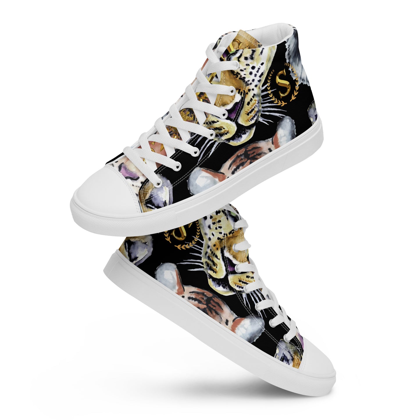 Men’s high top canvas shoes