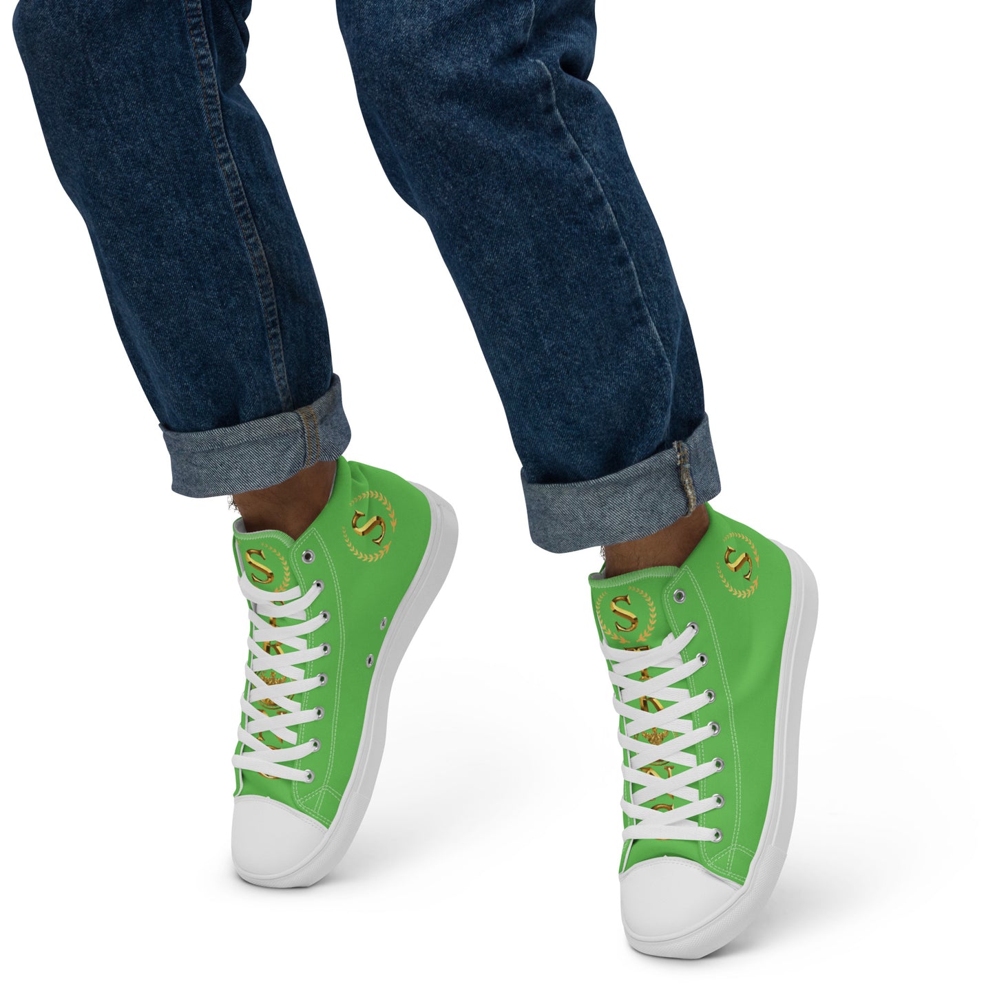 Men’s high top canvas shoes