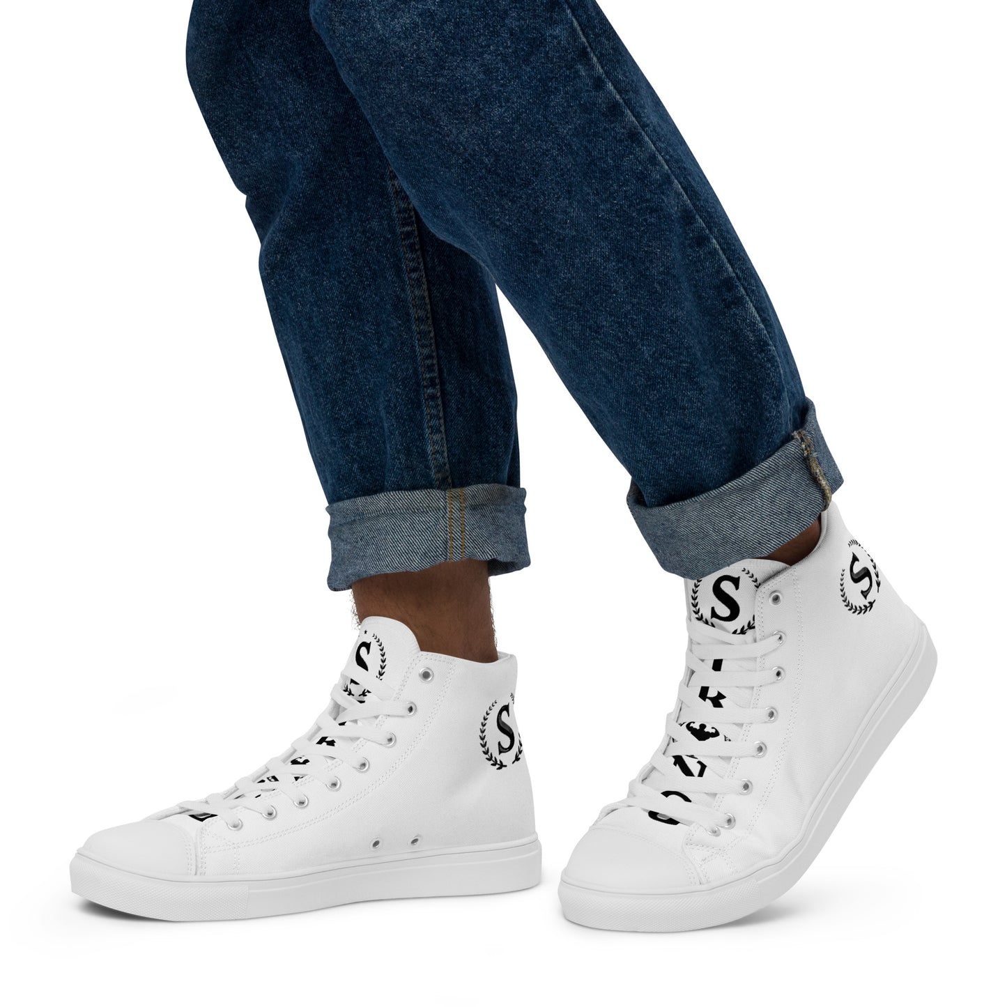 Men’s high top canvas shoes