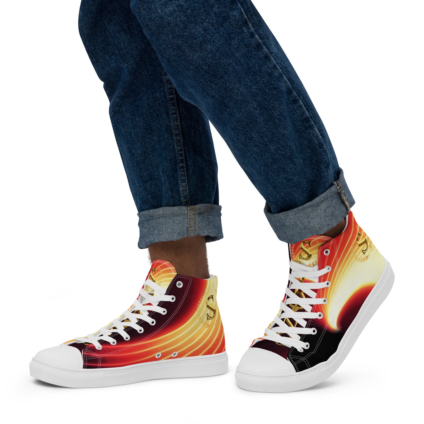 Men’s high top canvas shoes