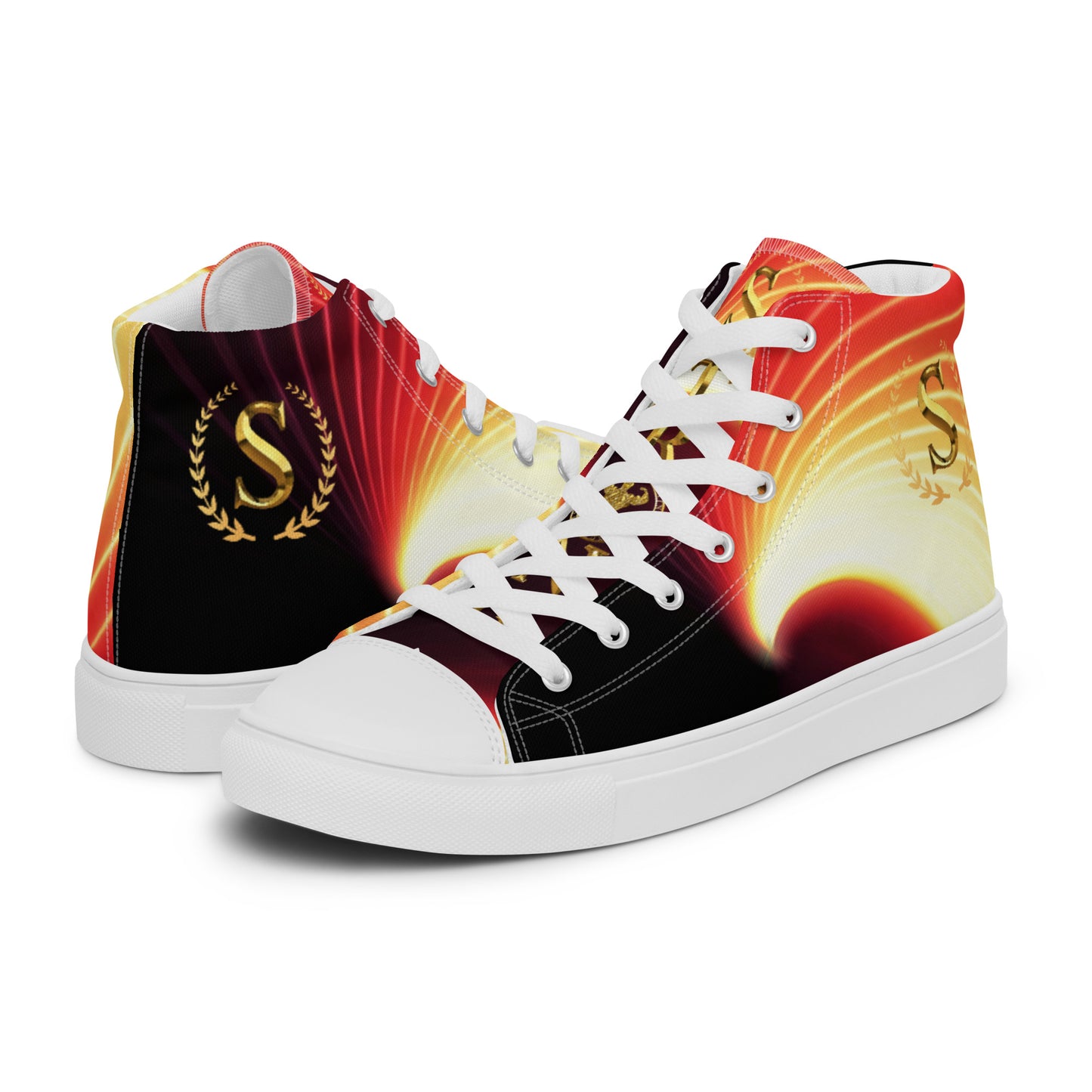 Men’s high top canvas shoes