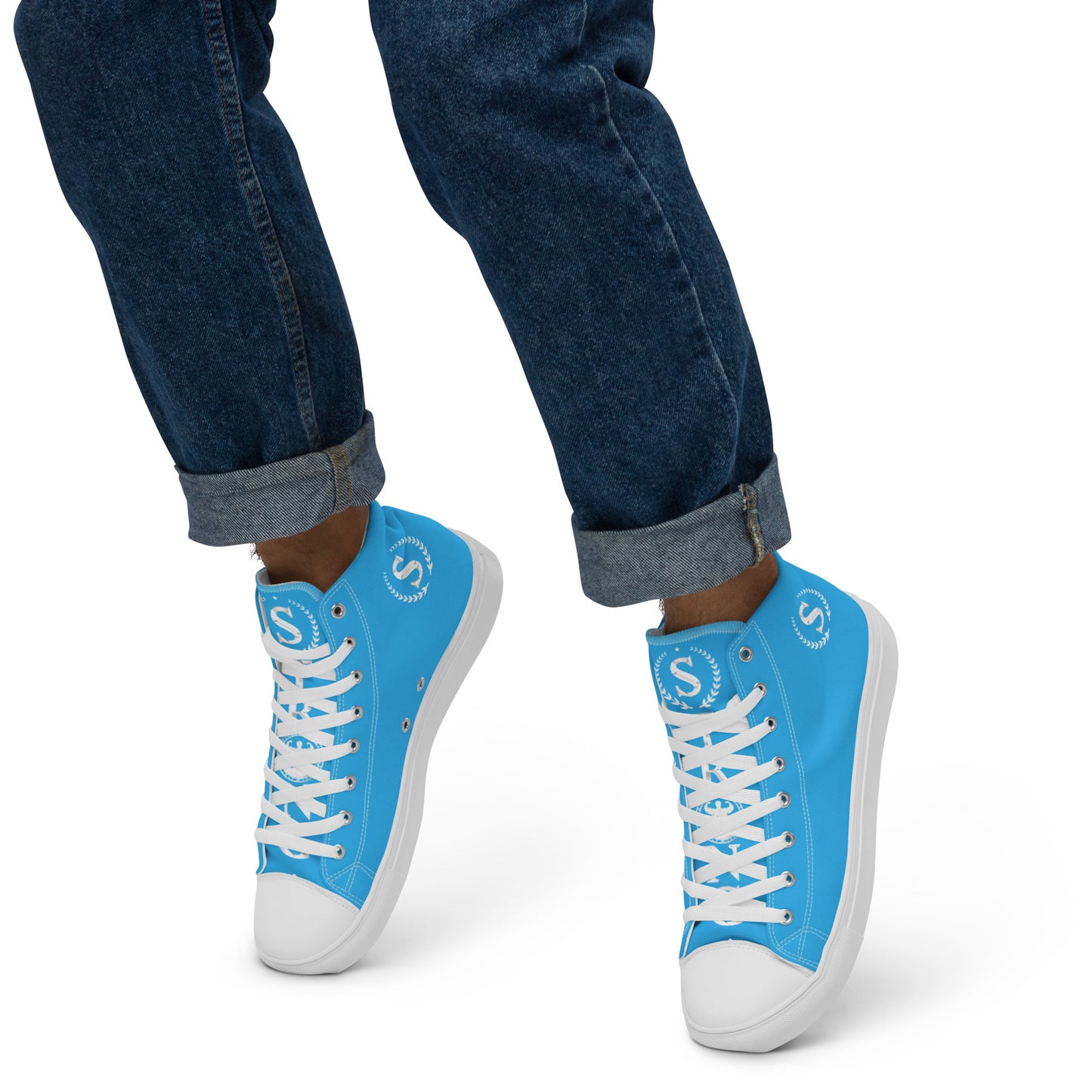 Men’s high top canvas shoes