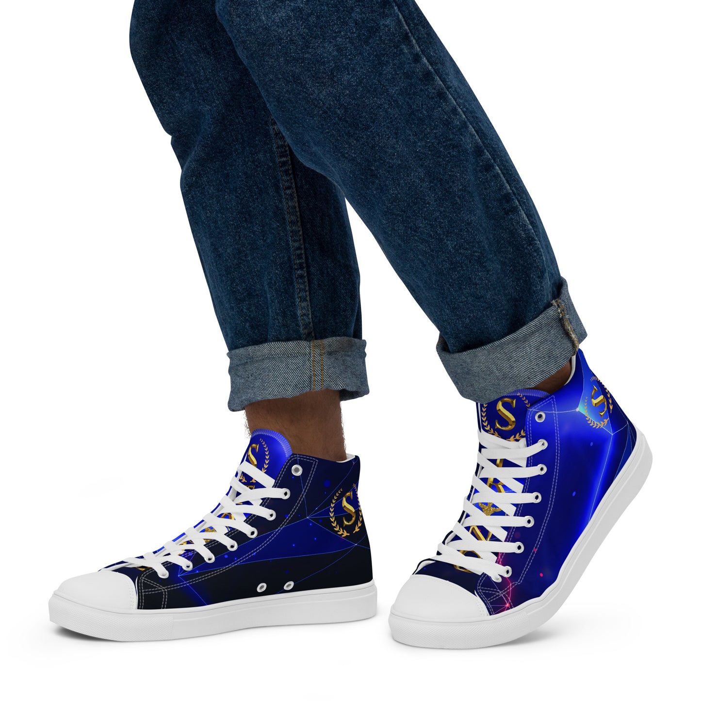 Men’s high top canvas shoes