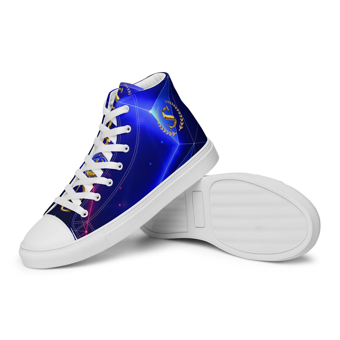 Men’s high top canvas shoes