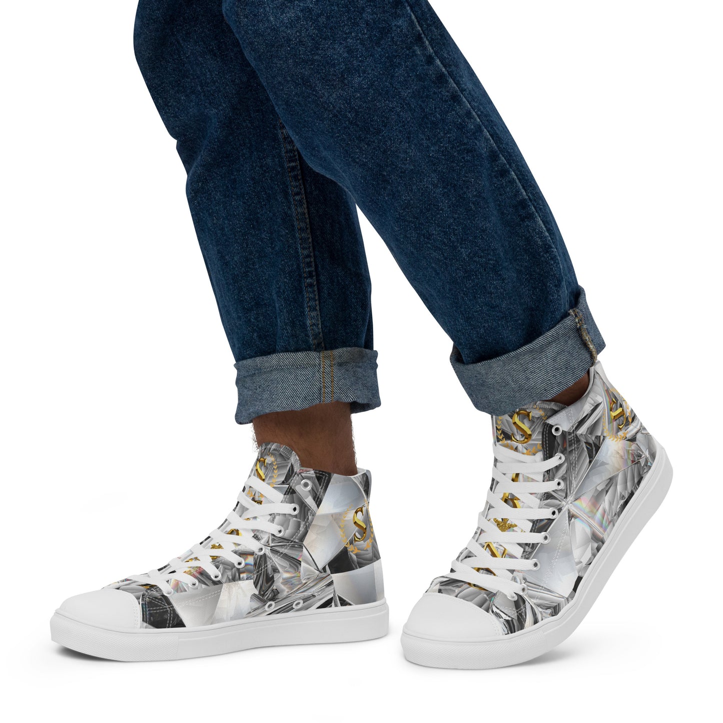 Men’s high top canvas shoes