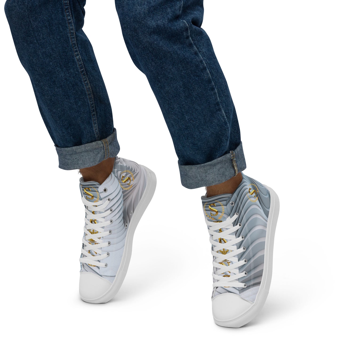 Men’s high top canvas shoes