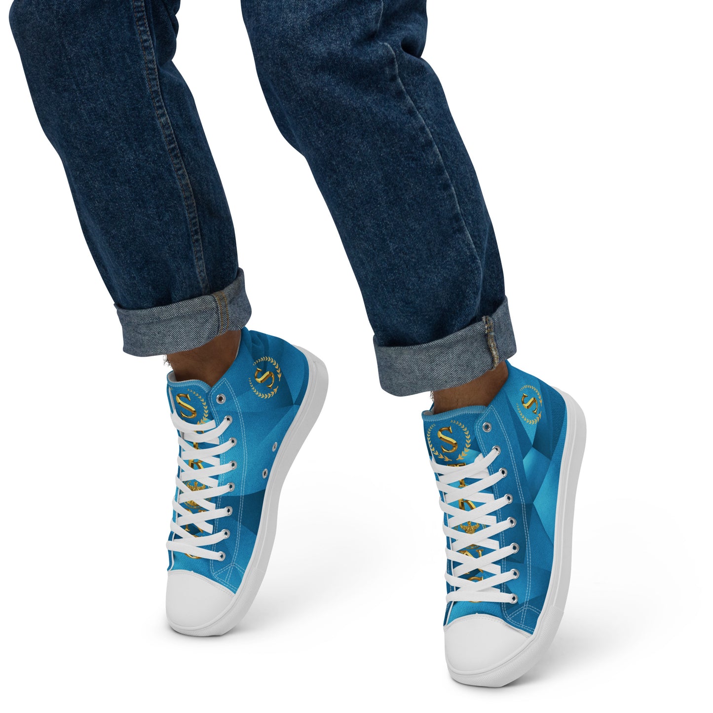 Men’s high top canvas shoes