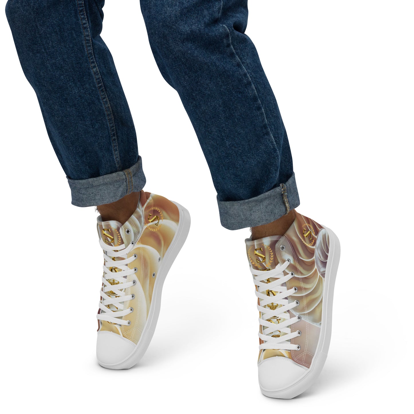 Men’s high top canvas shoes