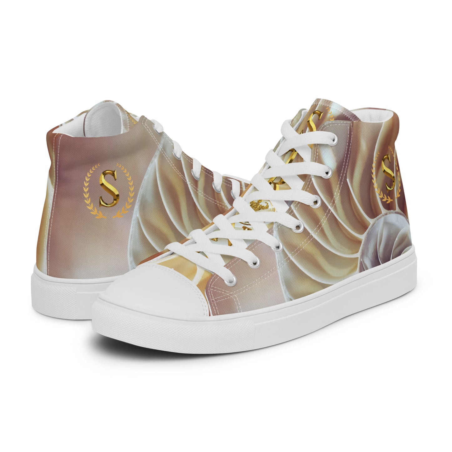 Men’s high top canvas shoes