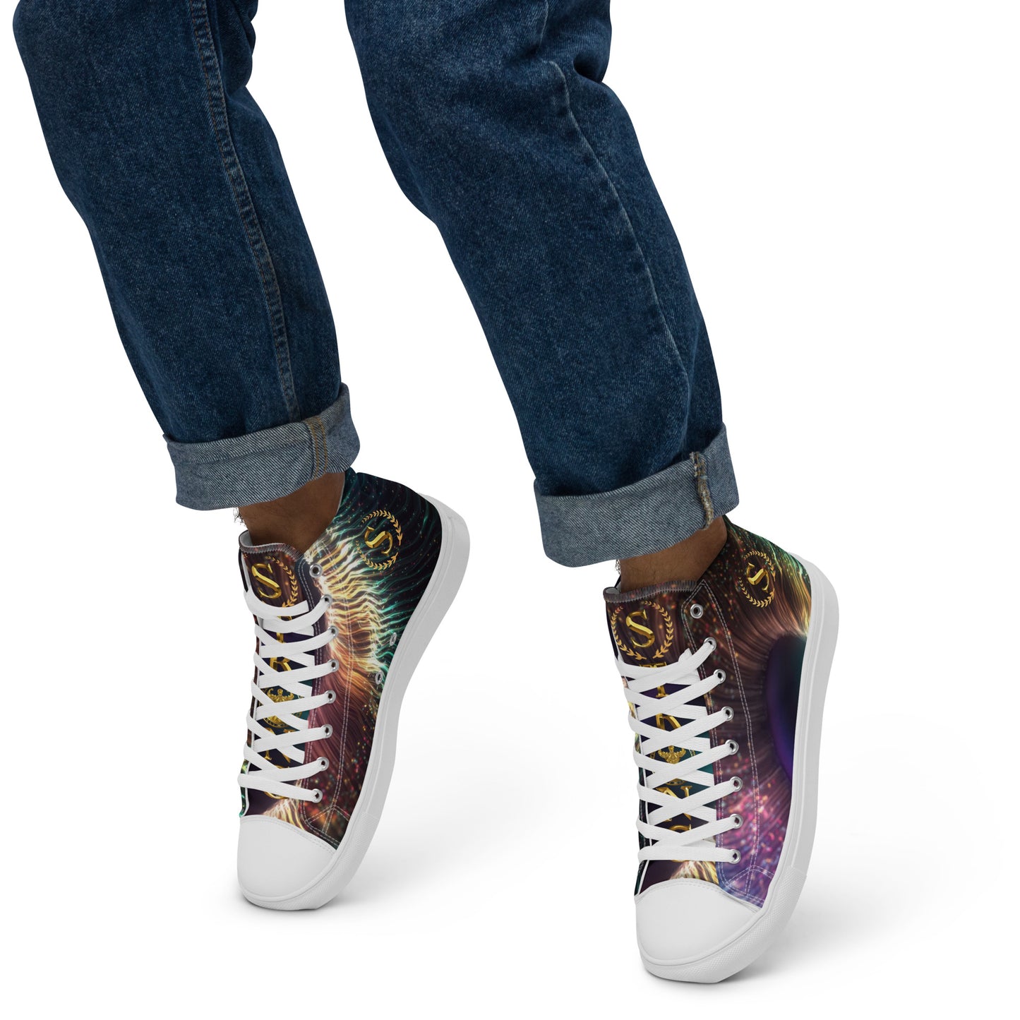 Men’s high top canvas shoes