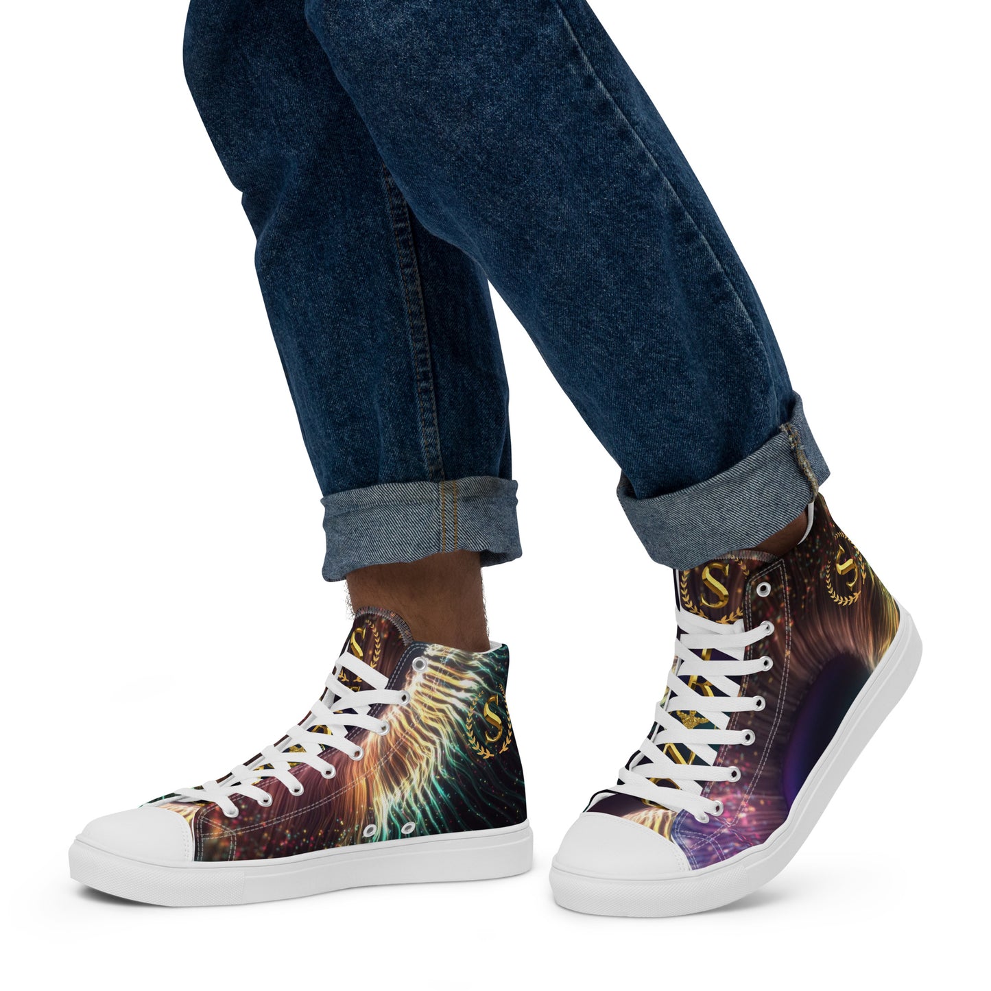 Men’s high top canvas shoes