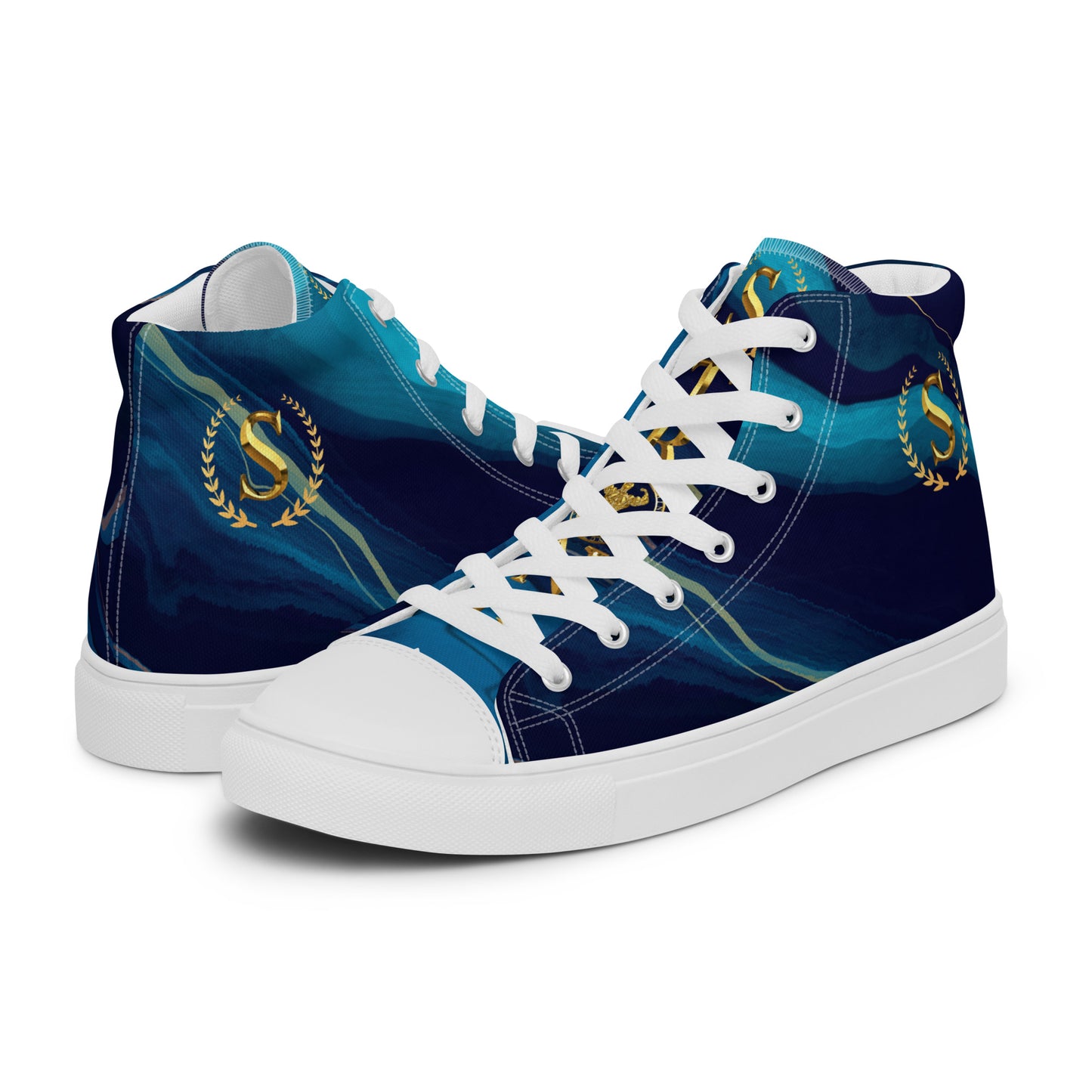 Men’s high top canvas shoes