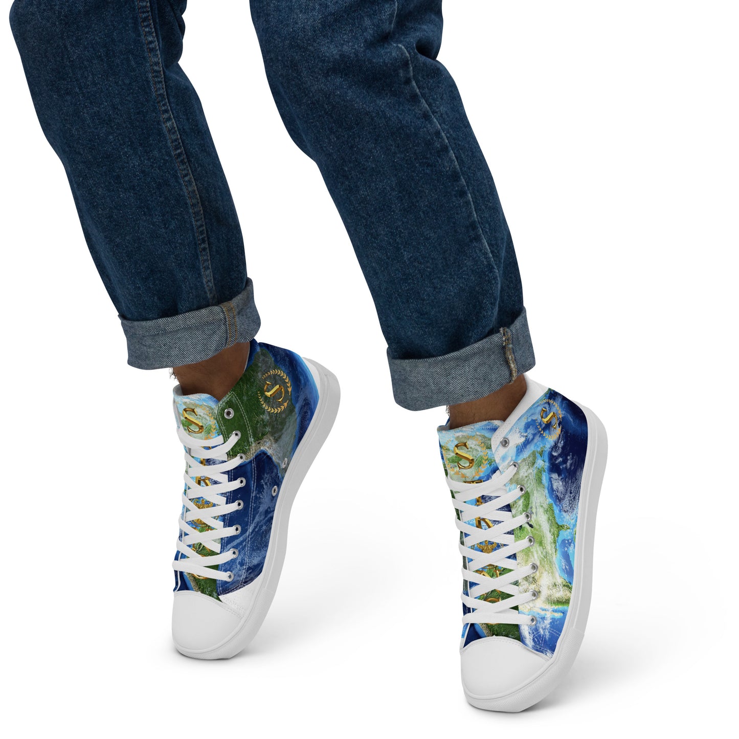 Men’s high top canvas shoes