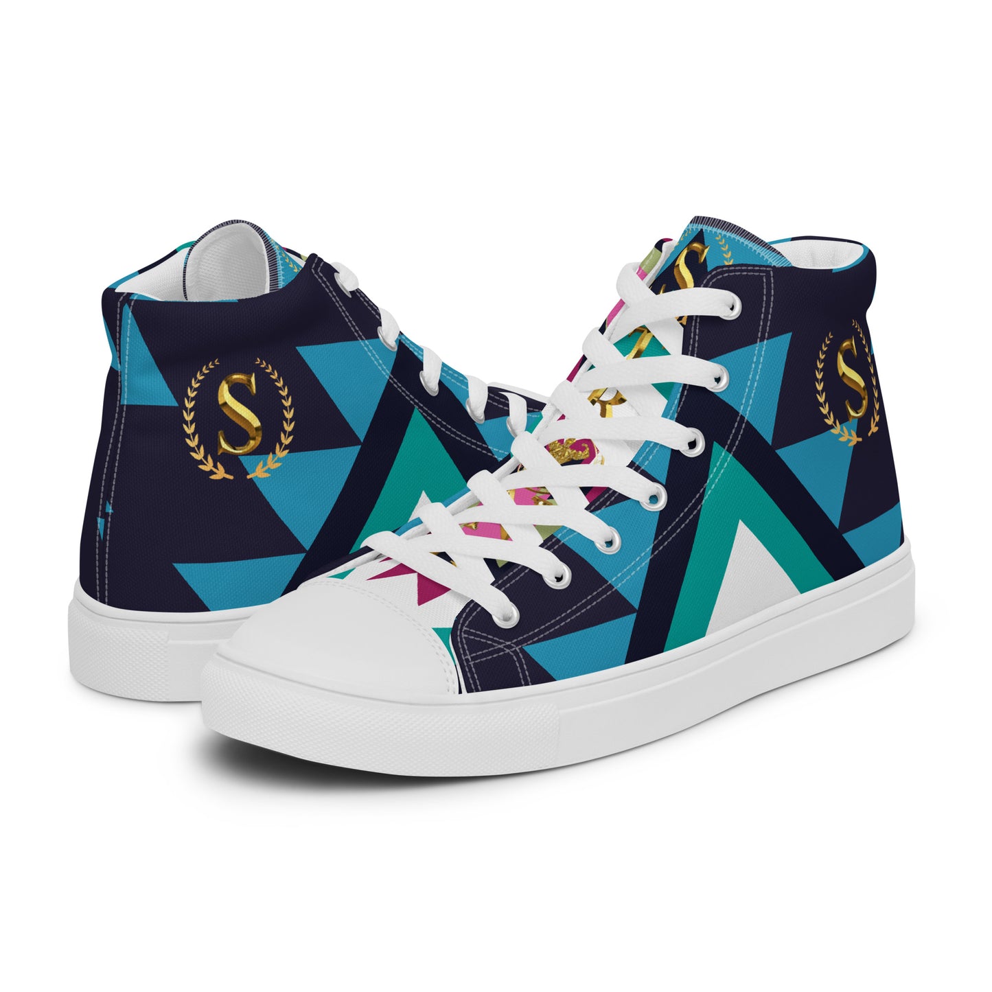 Men’s high top canvas shoes