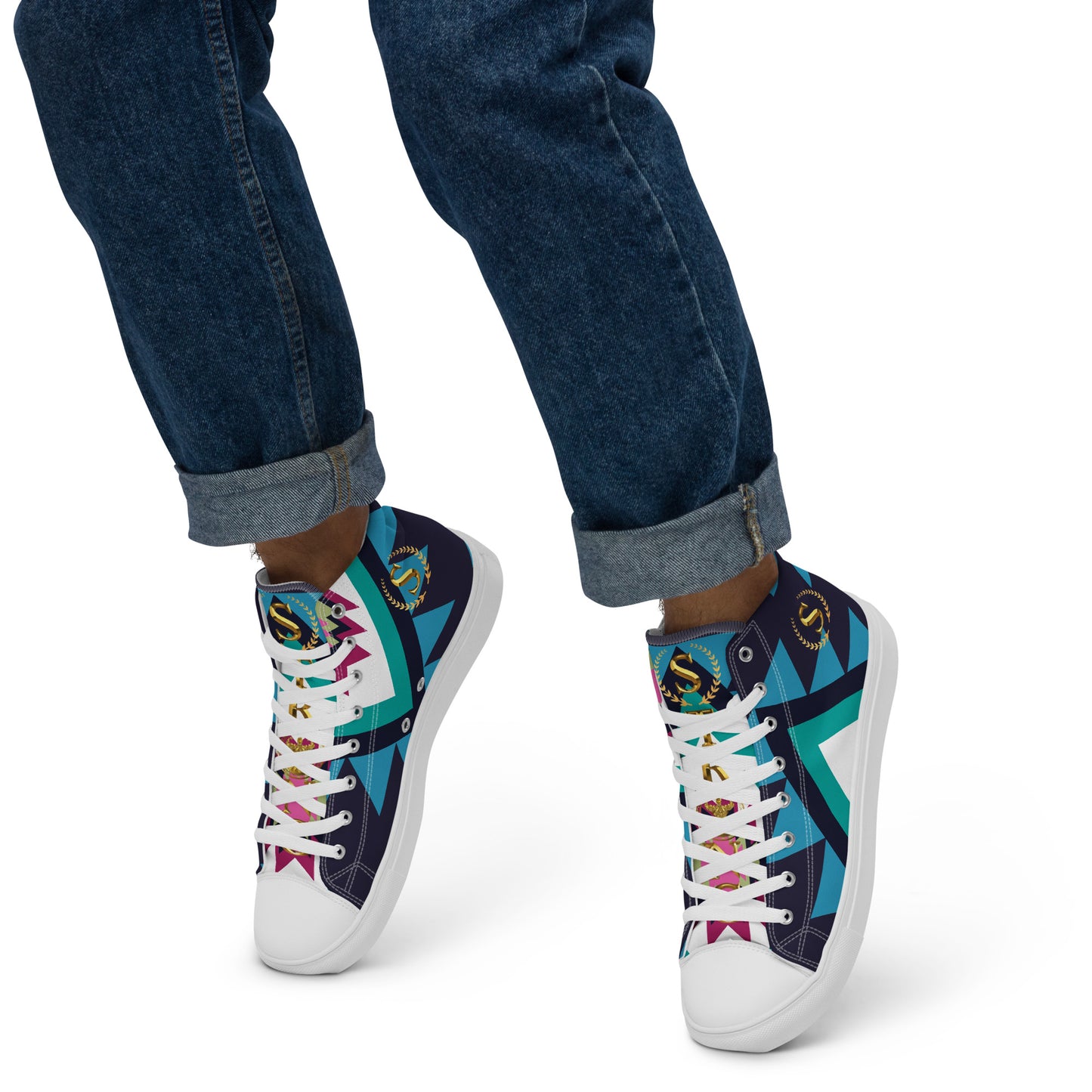 Men’s high top canvas shoes