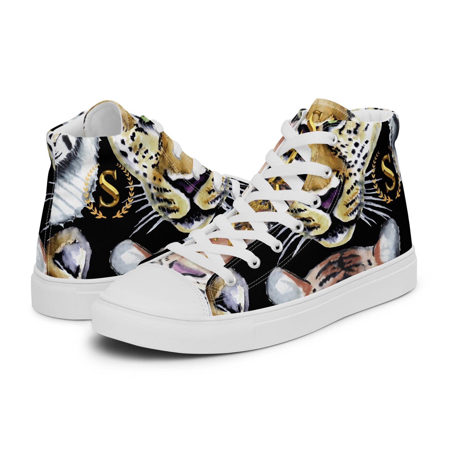 Men’s high top canvas shoes