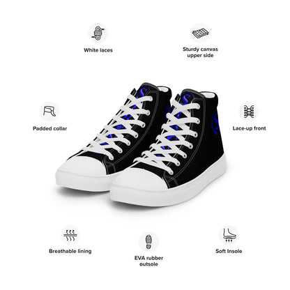 Men’s high top canvas shoes