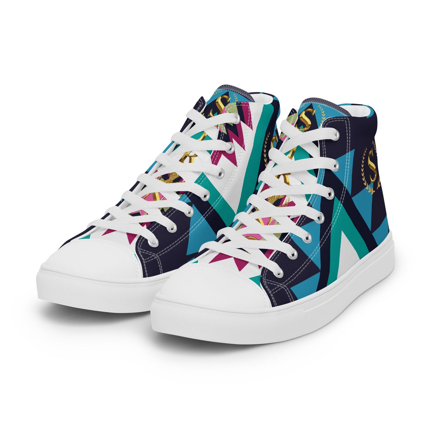 Men’s high top canvas shoes